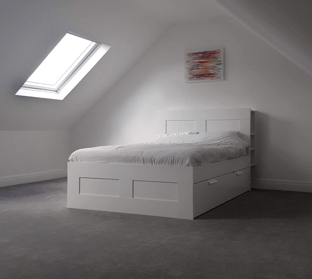 Velux loft conversion bedroom